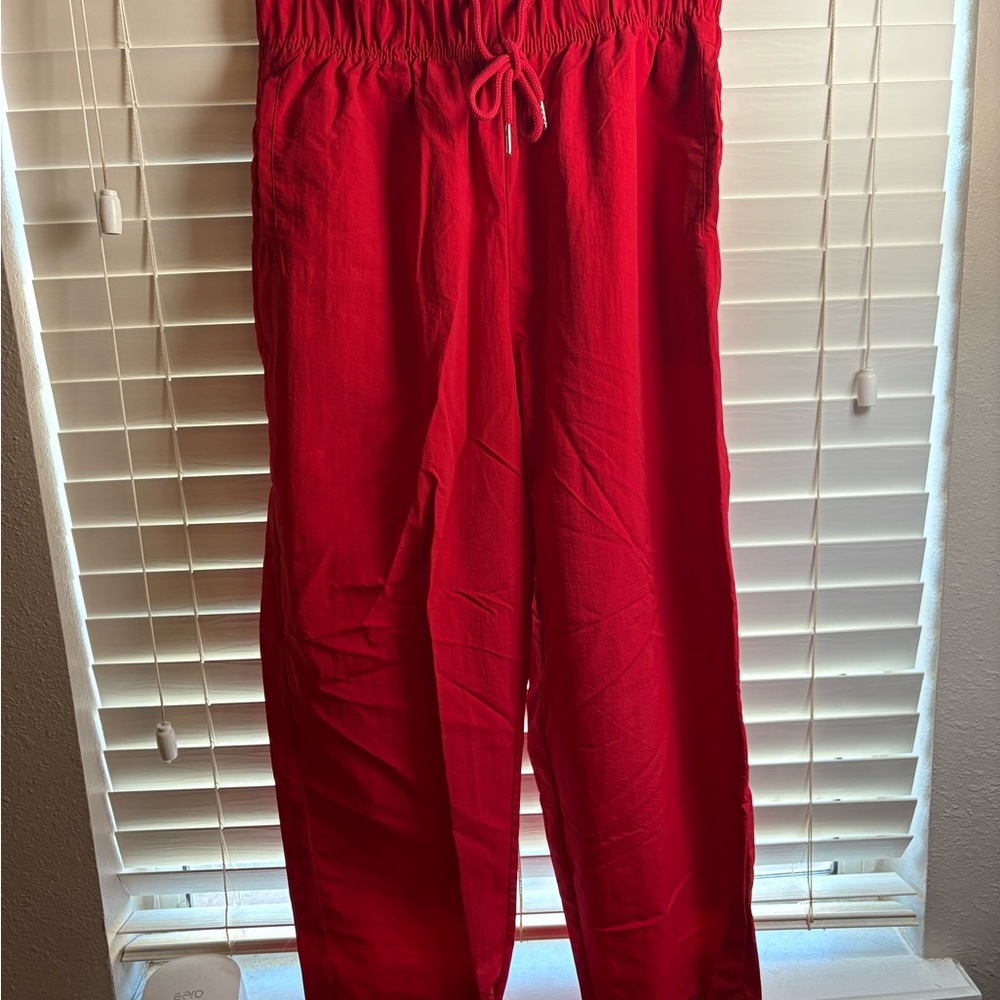 Zenana Outfitters Red Track Pants